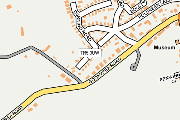 TR5 0UW map - OS OpenMap – Local (Ordnance Survey)