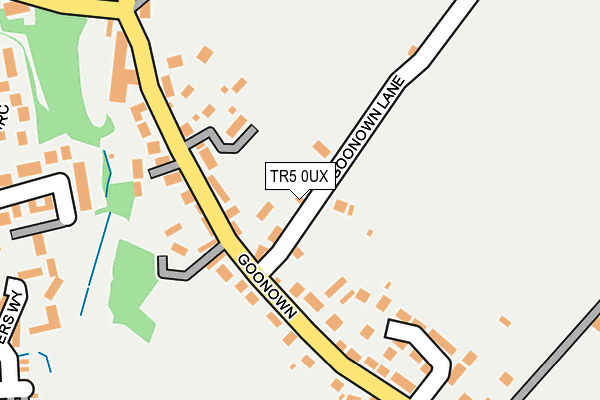 TR5 0UX map - OS OpenMap – Local (Ordnance Survey)