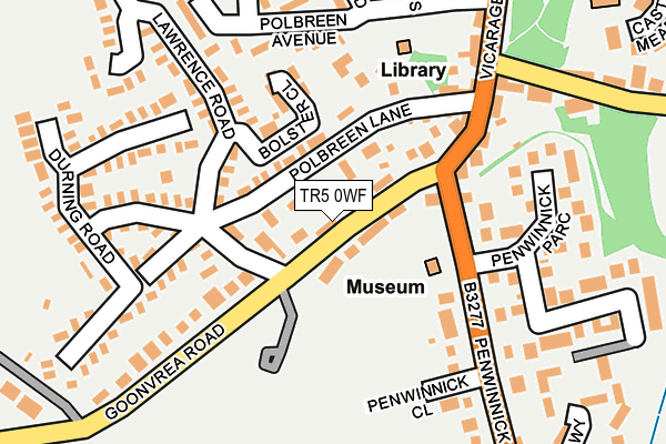 TR5 0WF map - OS OpenMap – Local (Ordnance Survey)