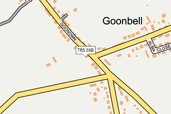 TR5 0XB map - OS OpenMap – Local (Ordnance Survey)