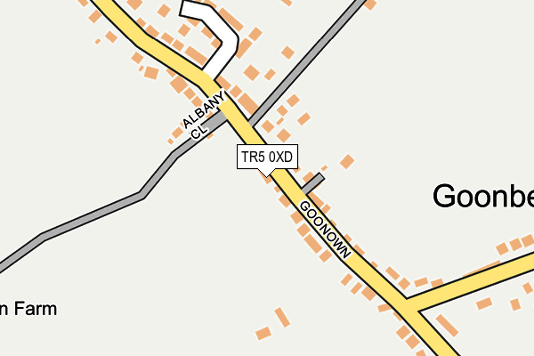 TR5 0XD map - OS OpenMap – Local (Ordnance Survey)