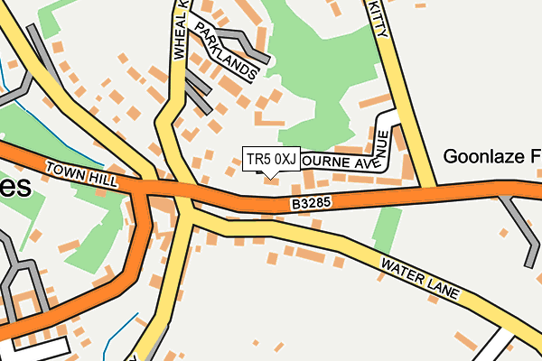 TR5 0XJ map - OS OpenMap – Local (Ordnance Survey)