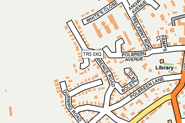 TR5 0XQ map - OS OpenMap – Local (Ordnance Survey)