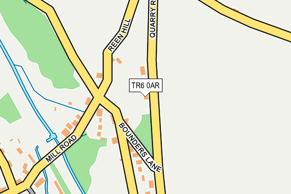 TR6 0AR map - OS OpenMap – Local (Ordnance Survey)