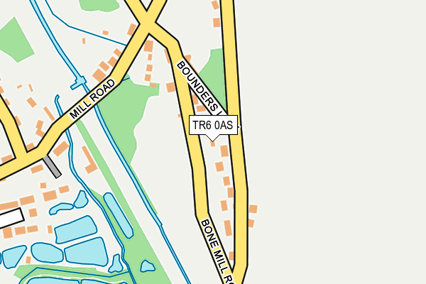 TR6 0AS map - OS OpenMap – Local (Ordnance Survey)