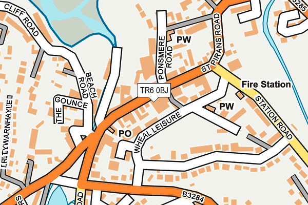 TR6 0BJ map - OS OpenMap – Local (Ordnance Survey)