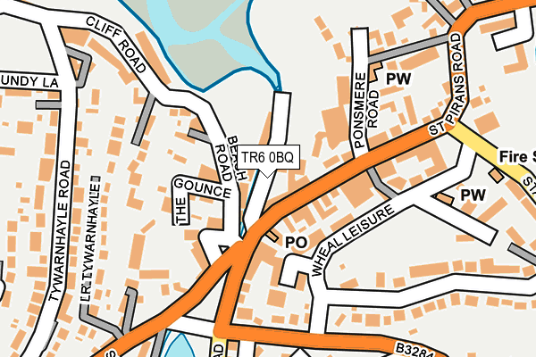 TR6 0BQ map - OS OpenMap – Local (Ordnance Survey)