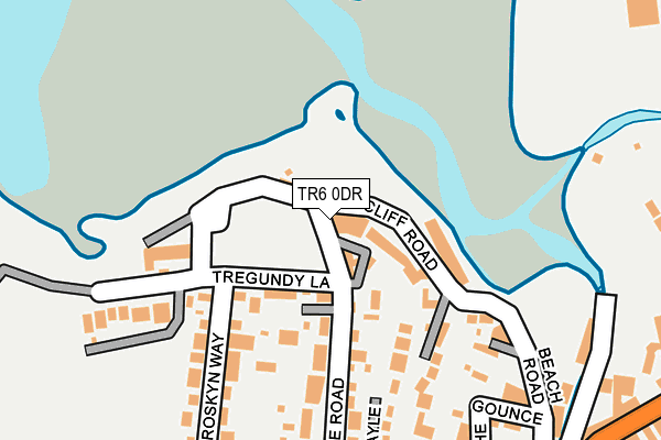 TR6 0DR map - OS OpenMap – Local (Ordnance Survey)