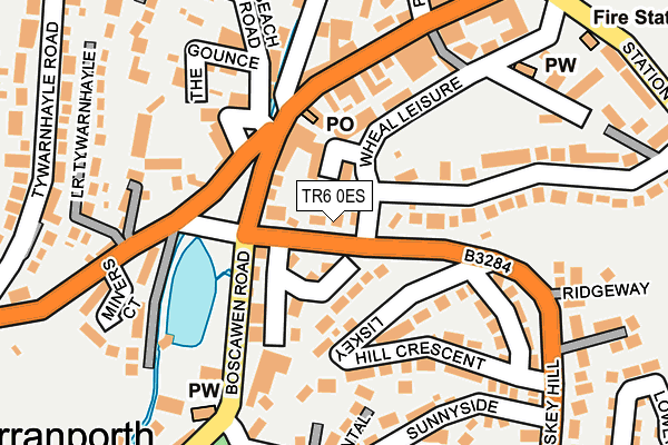 TR6 0ES map - OS OpenMap – Local (Ordnance Survey)