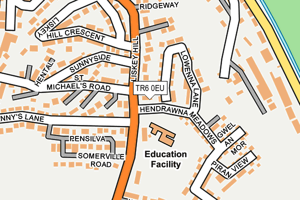 TR6 0EU map - OS OpenMap – Local (Ordnance Survey)