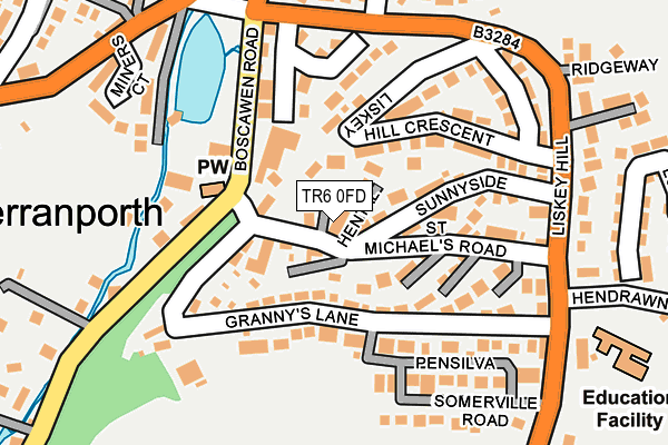 TR6 0FD map - OS OpenMap – Local (Ordnance Survey)