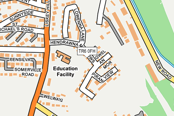 TR6 0FH map - OS OpenMap – Local (Ordnance Survey)