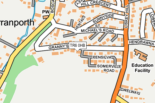 TR6 0HB map - OS OpenMap – Local (Ordnance Survey)