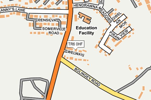 TR6 0HF map - OS OpenMap – Local (Ordnance Survey)