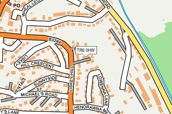 TR6 0HW map - OS OpenMap – Local (Ordnance Survey)