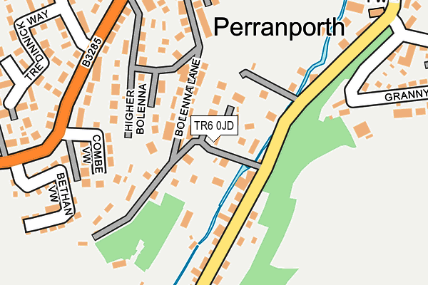 TR6 0JD map - OS OpenMap – Local (Ordnance Survey)