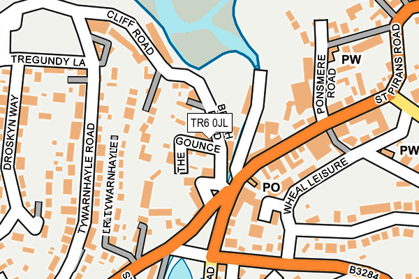 TR6 0JL map - OS OpenMap – Local (Ordnance Survey)