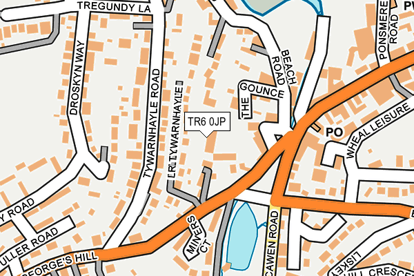 TR6 0JP map - OS OpenMap – Local (Ordnance Survey)