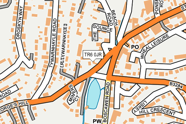 TR6 0JR map - OS OpenMap – Local (Ordnance Survey)