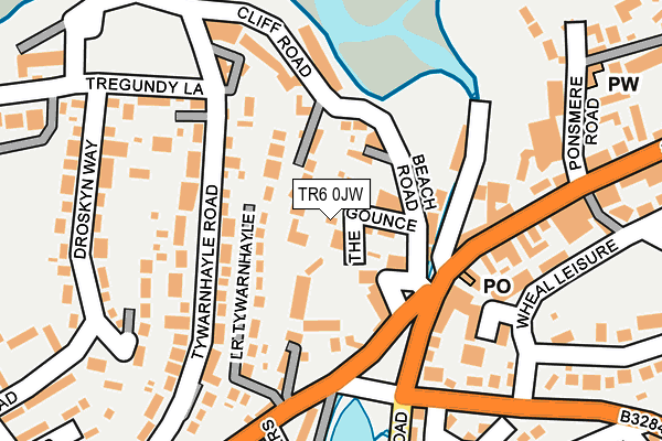 TR6 0JW map - OS OpenMap – Local (Ordnance Survey)