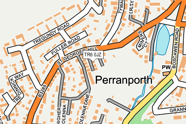 TR6 0JZ map - OS OpenMap – Local (Ordnance Survey)