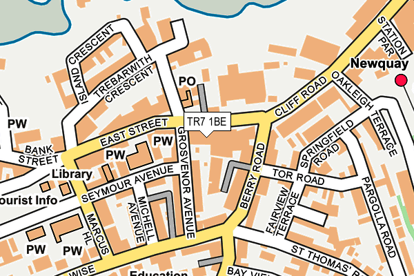 TR7 1BE map - OS OpenMap – Local (Ordnance Survey)