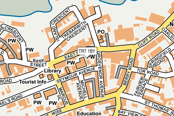 TR7 1BY map - OS OpenMap – Local (Ordnance Survey)