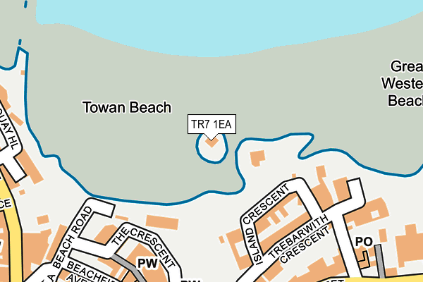 TR7 1EA map - OS OpenMap – Local (Ordnance Survey)