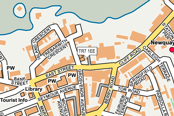 TR7 1EE map - OS OpenMap – Local (Ordnance Survey)