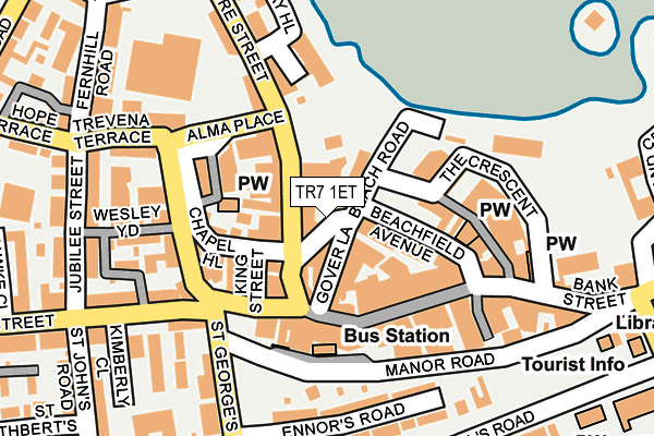 TR7 1ET map - OS OpenMap – Local (Ordnance Survey)