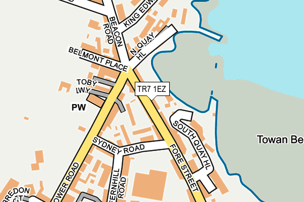 TR7 1EZ map - OS OpenMap – Local (Ordnance Survey)