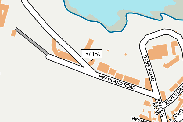 TR7 1FA map - OS OpenMap – Local (Ordnance Survey)