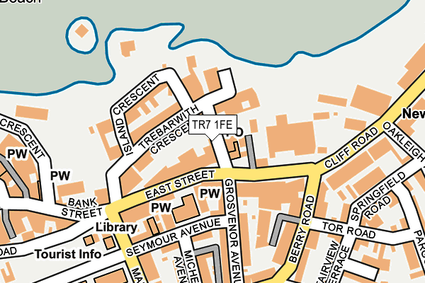 TR7 1FE map - OS OpenMap – Local (Ordnance Survey)