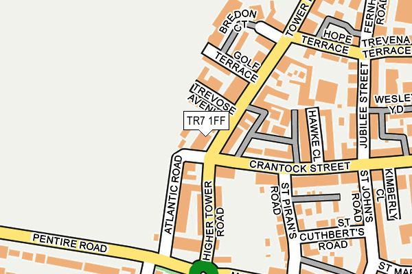 TR7 1FF map - OS OpenMap – Local (Ordnance Survey)