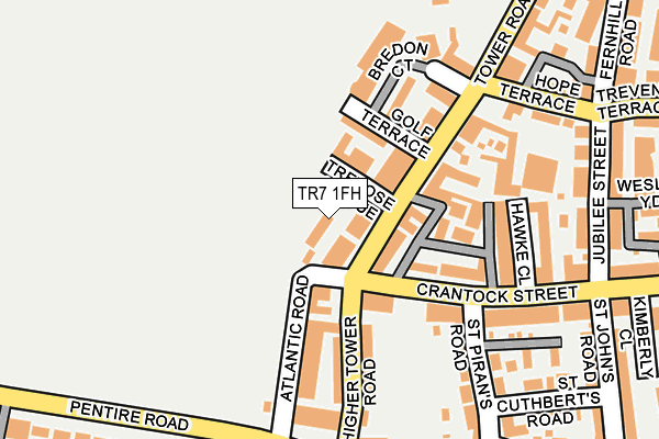 TR7 1FH map - OS OpenMap – Local (Ordnance Survey)