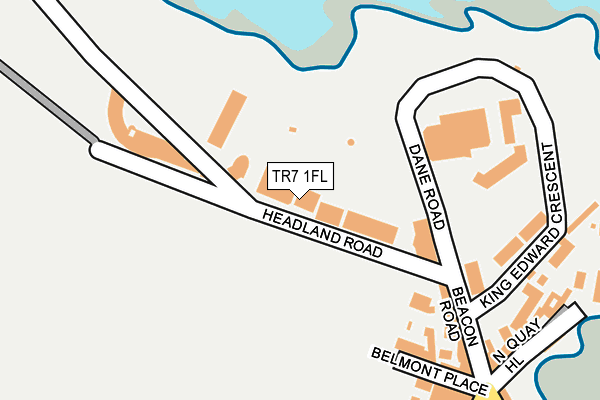 TR7 1FL map - OS OpenMap – Local (Ordnance Survey)