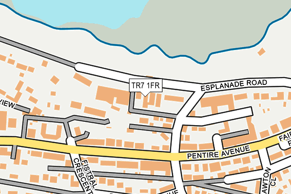 TR7 1FR map - OS OpenMap – Local (Ordnance Survey)
