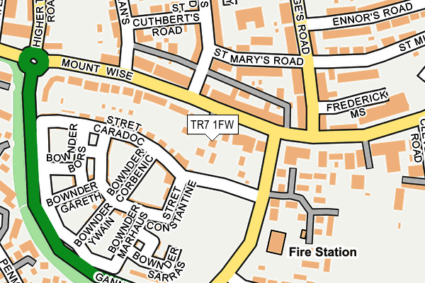 TR7 1FW map - OS OpenMap – Local (Ordnance Survey)
