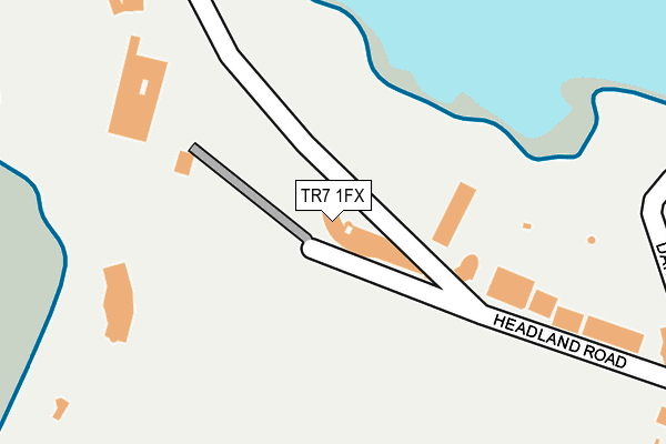 TR7 1FX map - OS OpenMap – Local (Ordnance Survey)