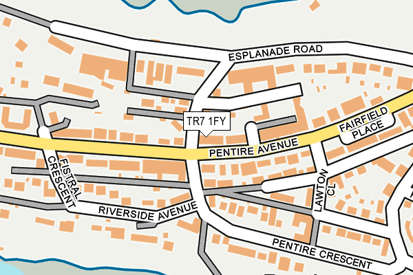 TR7 1FY map - OS OpenMap – Local (Ordnance Survey)