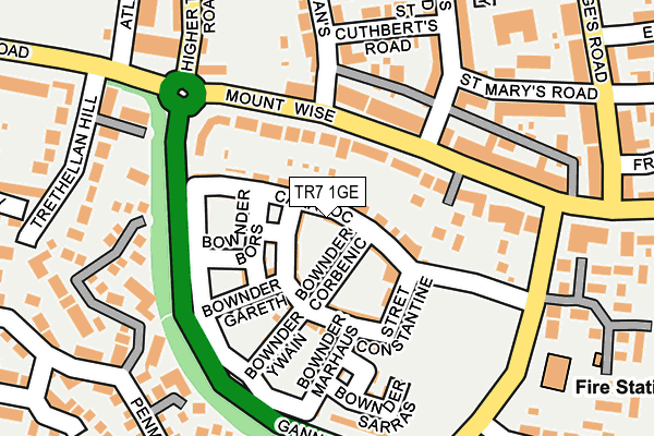 TR7 1GE map - OS OpenMap – Local (Ordnance Survey)