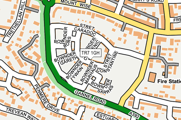 Map of NEWQUAY OSTEOPATHS LTD at local scale