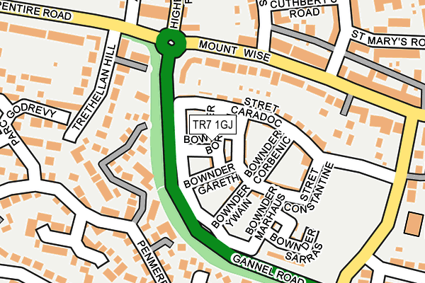 TR7 1GJ map - OS OpenMap – Local (Ordnance Survey)