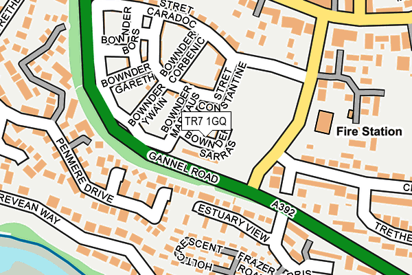 TR7 1GQ map - OS OpenMap – Local (Ordnance Survey)
