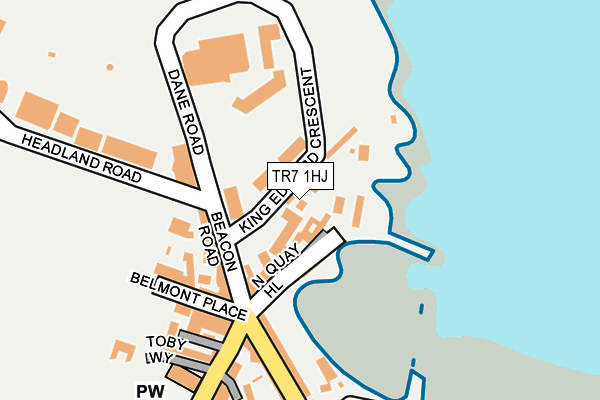 TR7 1HJ map - OS OpenMap – Local (Ordnance Survey)