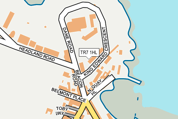 TR7 1HL map - OS OpenMap – Local (Ordnance Survey)