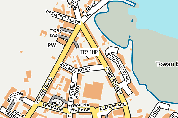 TR7 1HP map - OS OpenMap – Local (Ordnance Survey)