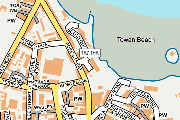 TR7 1HR map - OS OpenMap – Local (Ordnance Survey)