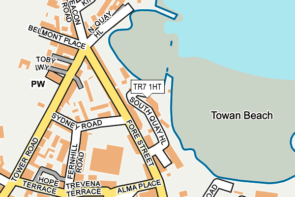 TR7 1HT map - OS OpenMap – Local (Ordnance Survey)
