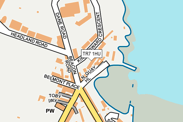TR7 1HU map - OS OpenMap – Local (Ordnance Survey)